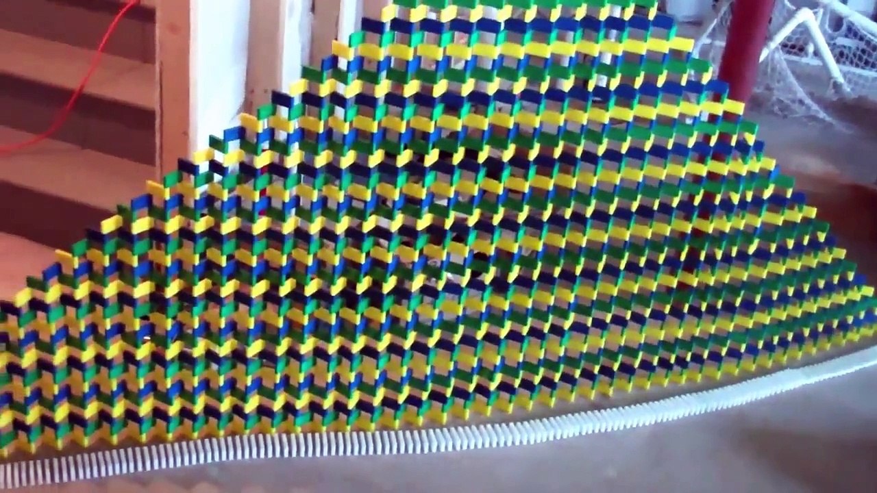 Domino Rally 1! OVER 30000 DOMINOES! Best 3D Domino