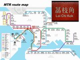 Hong Kong MTR route map - animated