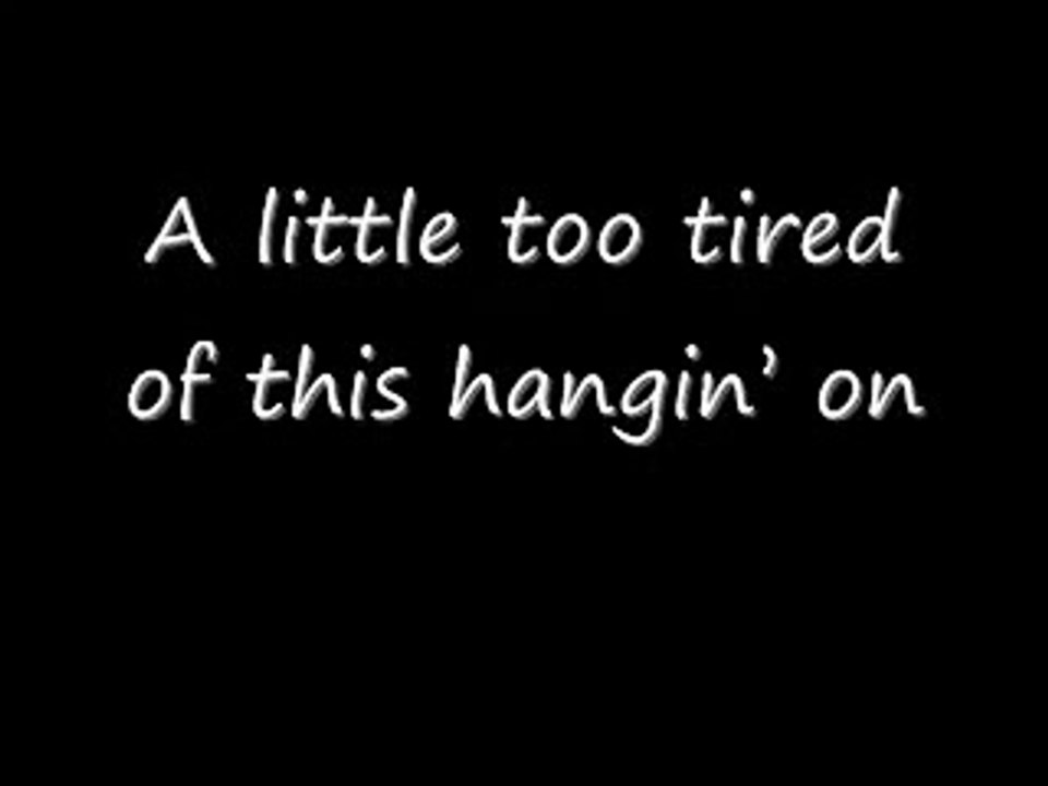 Toby Keith - A Little Too Late - Lyrics On Screen