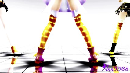 【MMD x FNAF】Chica trio [GENTLEMAN]
