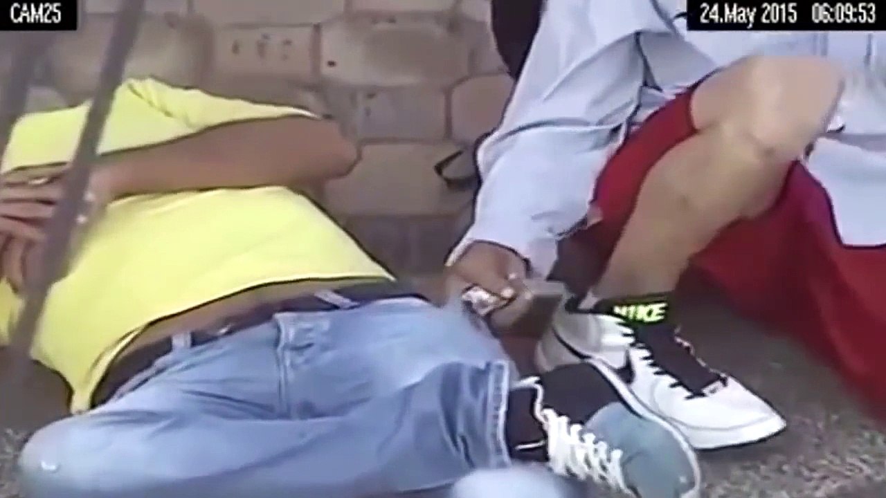 Colombian Police Saving Drunk Man from Robber