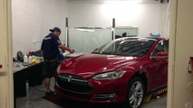 Tesla Model S p85  Clear Bra Installation (Hood Only) Xpel Ultimate