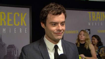 Bill Hader Chats At 'Trainwreck' World Premiere