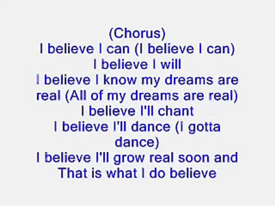 Yolanda Adams   I Believe  Lyrics