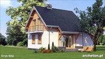 Projekt domu Smyk - archeton.pl - z użytkowym poddaszem 110,8 m2