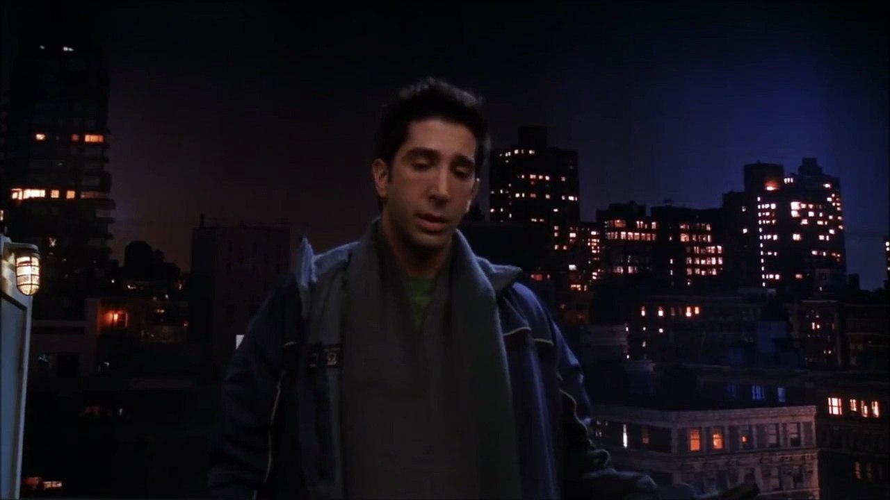 Friends - HD - Ross and Joey Go Down the Fire Escape