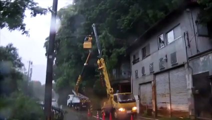 Le typhon Nangka provoque de fortes inondations au Japon