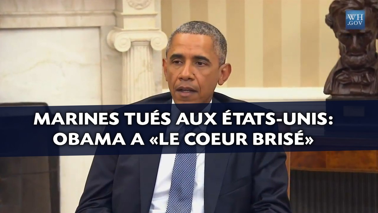 Marines tués aux États-Unis: Obama rend hommage aux victimes