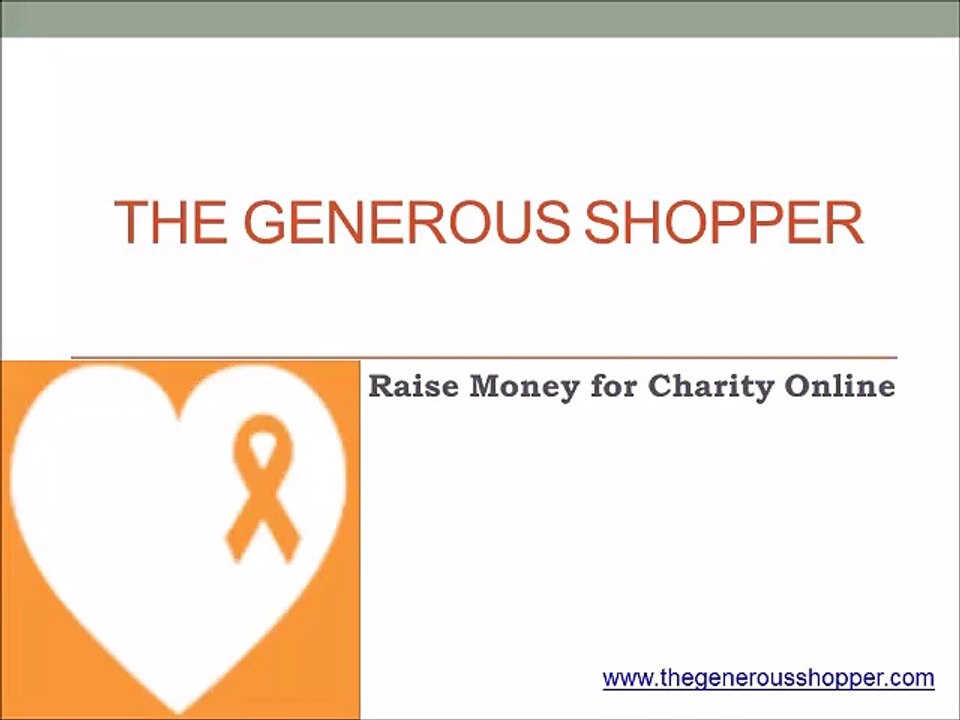 Shop and Raise Money for Charity Online