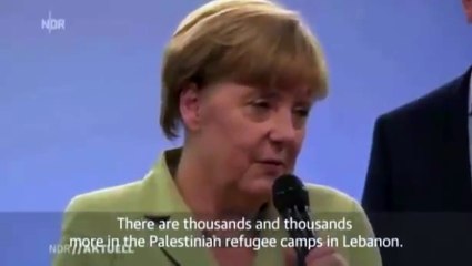 Malaise : quand Angela Merkel fait pleurer une jeune Palestinienne