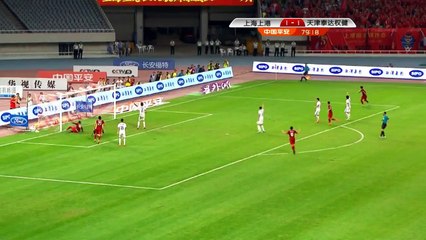 Asamoah Gyan scores winner 1st Goal for Shanghai SIPG
