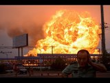 Chinese petrochemical plant massive fireball explosion caught on camera