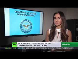 Download Video: Journos listed as potential combatants in Pentagon's updated ‘Law of War’