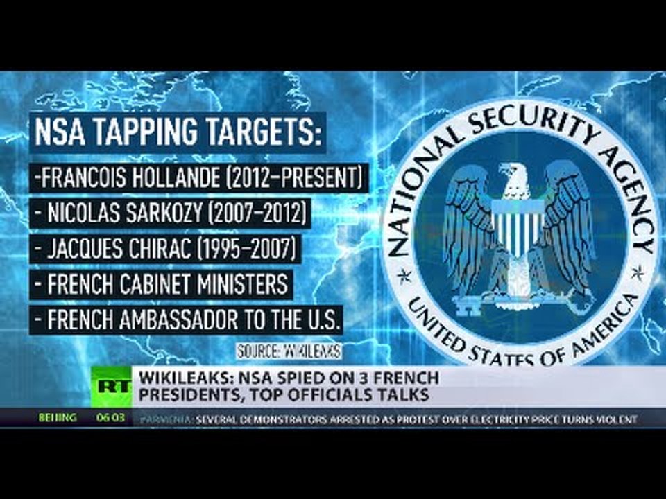 ‘Espionnage Élysée’: NSA spied on last 3 French presidents - WikiLeaks