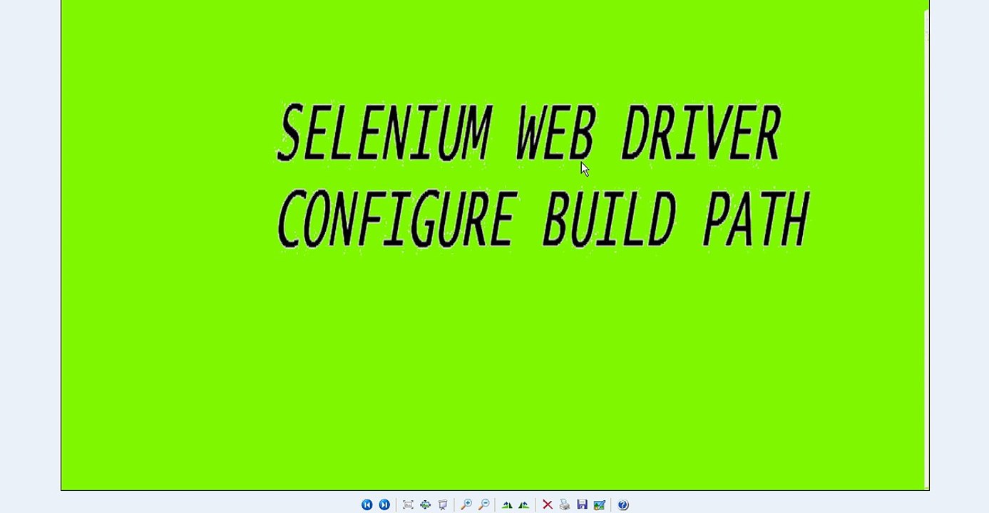 How to configure Build path for Selenium Web Driver in Eclipse