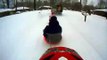 Extreme Truck Sledding with GoPro Helmet Cam