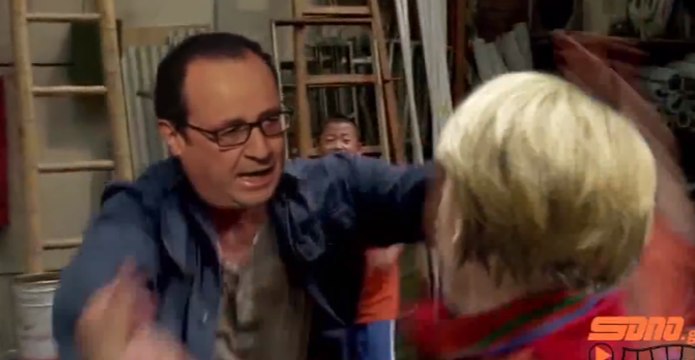 Hollande, maître kung-fu contre Merkel dans une vidéo satirique grecque