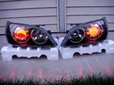 Lexus IS300 Custom Projector Headlights with LED Rings and Color changing Mod by ExtremeDesignz