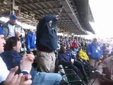 Old Style Beer Vendor dancing at Wrigley Field