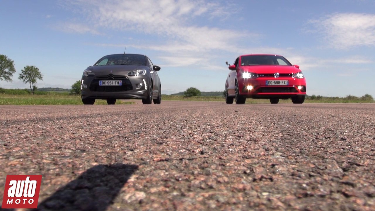 2015 Citroën DS3 Racing vs Volkswagen Polo GTi : 200m départ arrêté - Spécial GTi