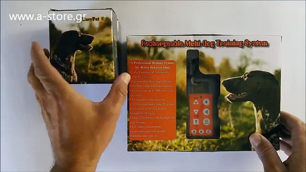 Ηλεκτρονικό κολάρο εκπαίδευσης σκύλου EASYPET EP 380R 1000 μέτρα