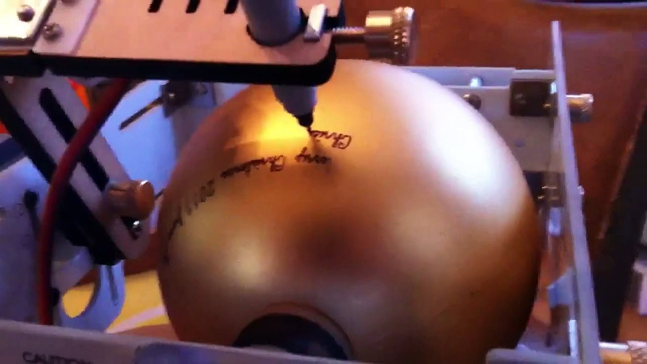 Eggbot Christmas ornaments