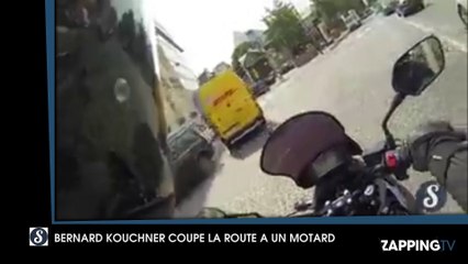 Bernard Kouchner coupe dangereusement la route à un motard et se fait sermonner !