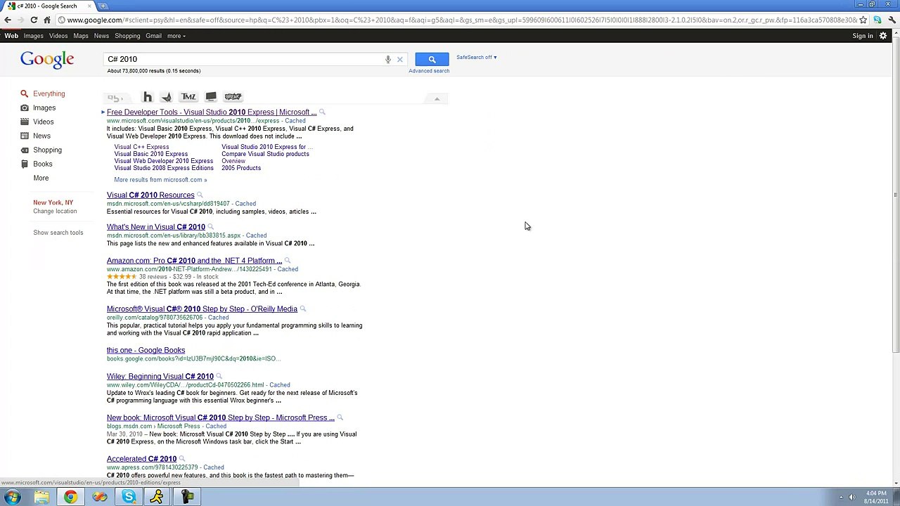 C# Beginners Tutorial - 1 - Introduction and Installing C# 2010