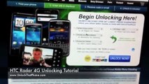 How to Unlock HTC Radar 4G with Code   Full Unlocking Tutorial!! at&t tmobile rogers bell o2 orange