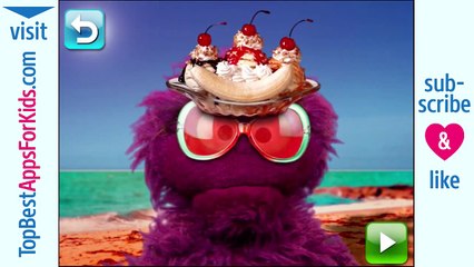 Elmo's Monster Maker Summertime iPad iPhone App for Kids