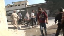 قتلى وجرحى جراء قصف النظام معرة مصرين بريف إدلب