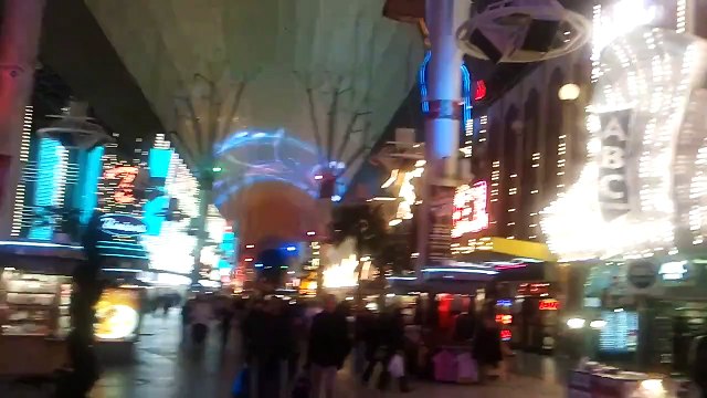 Fremont St. - Scantily clad bar dancing woman version