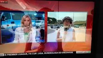 La giornalista Sky sviene in diretta: 