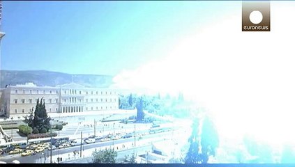 Huge wildfire breaks out east of Athens