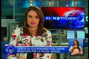 Cientos de electrodomésticos fueron incautados por la policía judicial