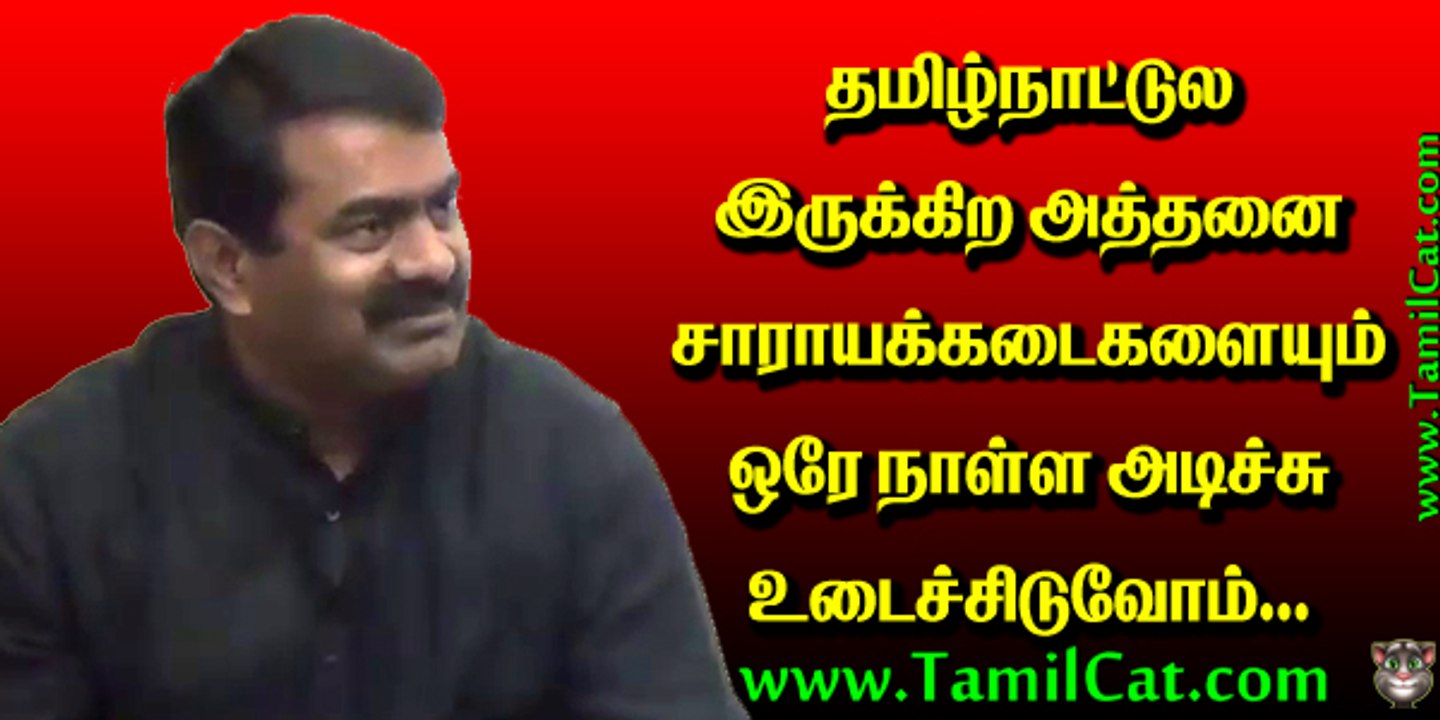 Seeman Interview on Protest Against Alcohol Sale in Tamil Nadu | சீமான் நேர்காணல் - தமிழ்நாட்டில் மது விற்பனை பற்றி