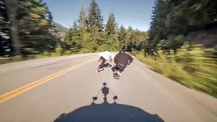 Descente spectaculaire à 100 km/h en Longboard