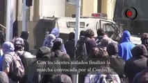 Chile /HD/ Santiago: Con incidentes aislados termina primera marcha convocada por la Confech.