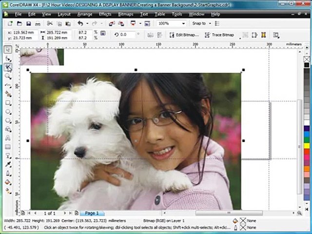 Creating A Banner Background Sto Corel Draw X4 Video Dailymotion