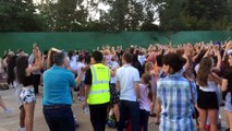 Dad nails classic dance moves at The Vamps gig at Thorpe Park at Island Beats