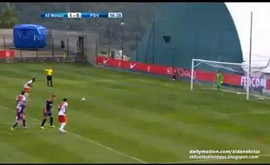 Ivan Cavaleiro Penalty Kick GOAL 1:0 | AS Monaco v. PSV Eindhoven 17.07.2015