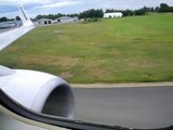 Air plane takes off