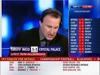 Sheffield Wednesday v Crystal Palace 02.05.10 as it happened on Sky Sports News