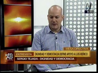 Dignidad y Democracia no decide si respaldará a Luis Iberico