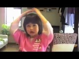 Japanese child explains Egypt in English
