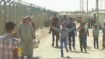 Syrians celebrate Eid at Jordan refugee camp