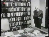 Prof Horkheimer going through his mail (german language)