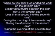 Seventh-day Adventists: When did God end His work? (Adventist Church Doctrine)