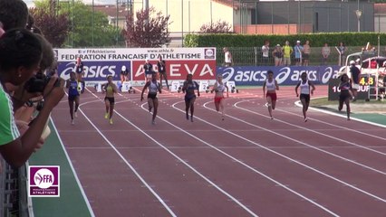 Finale 100 m Juniors Filles