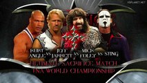Jeff Jarrett vs Sting vs Kurt Angle vs Mick Foley, TNA Sacrifie 2009 - Ultimate Sarifice